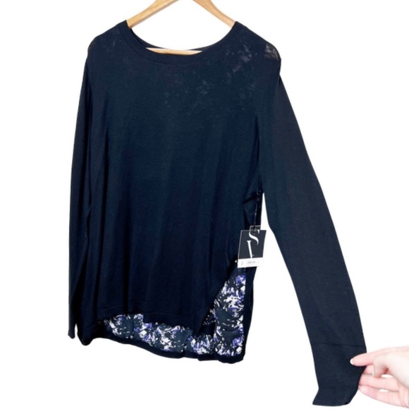 New with Tag Womens Simply Vera Vera Wang Mystical Amethyst Layered Sweater Plus - Picture 4 of 16